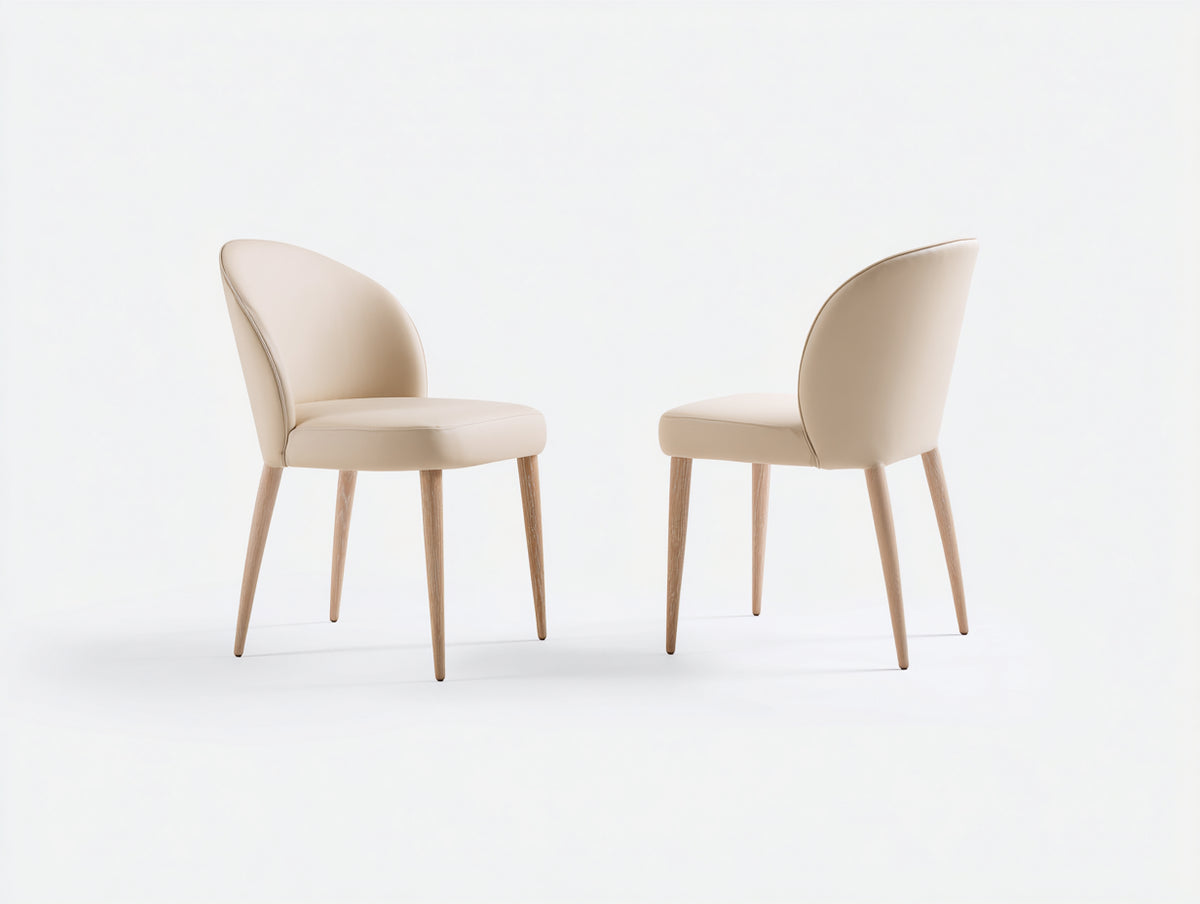 Esszimmerstuhl Polsterstuhl 55x60x85 cm - Beige-Natur - modernes Design für Esszimmer